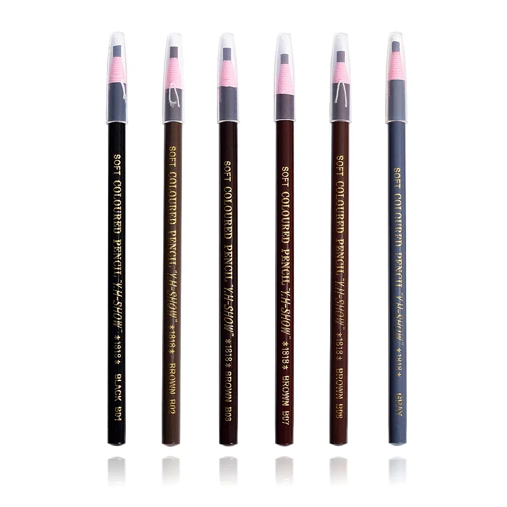 1PCS Waterproof Eyebrow Pencil Free Cutting Natural Long Lasting  Black Brown Coffee  Permanent Eyebrow Make Up