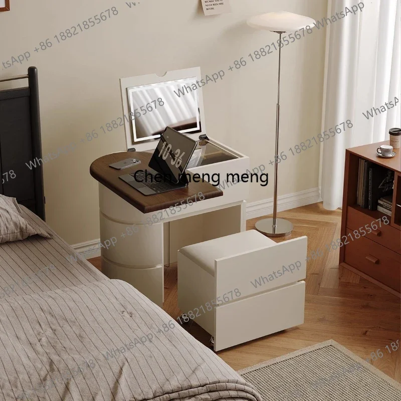 

modern light luxury small clamshell Dressing table multi functional Makeup Vanities vanity makeup desk dressers Bedroom simple