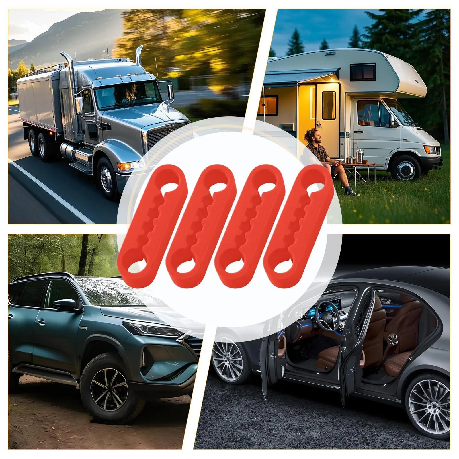 Silikon-Autotür-Stoßdämpfer-Pads, Elastische Dämpfungskissen, Reduzieren Geräusche & Schützen die Lackierung für Auto-LKW-SUV-Wohnmobil-Türkanten – Detail 13
