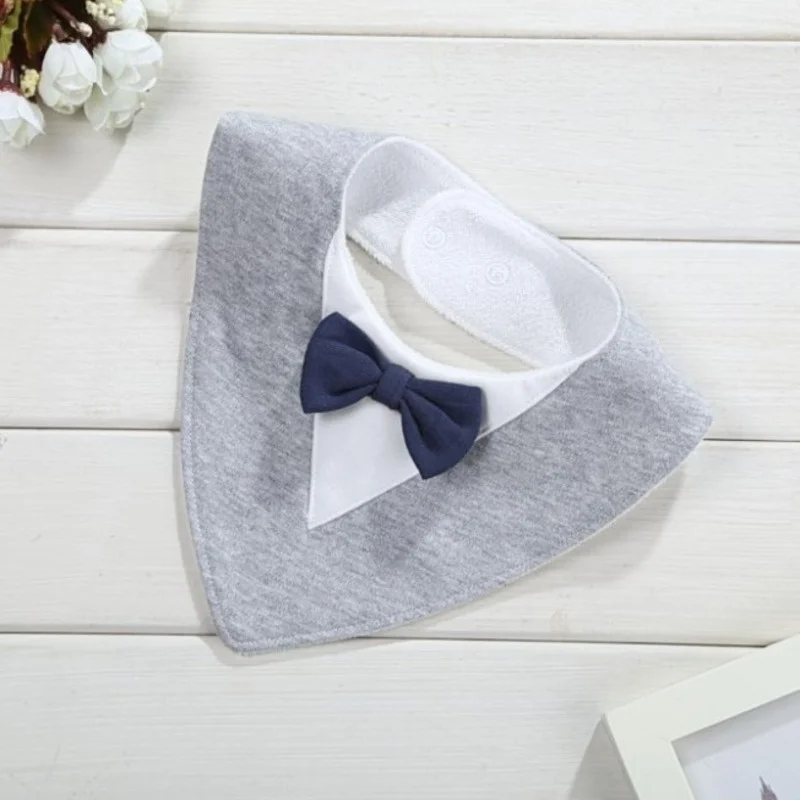 1 Piece Infant Apron Bibs Baby Burp Feeding Waterproof Soft Bow Tie