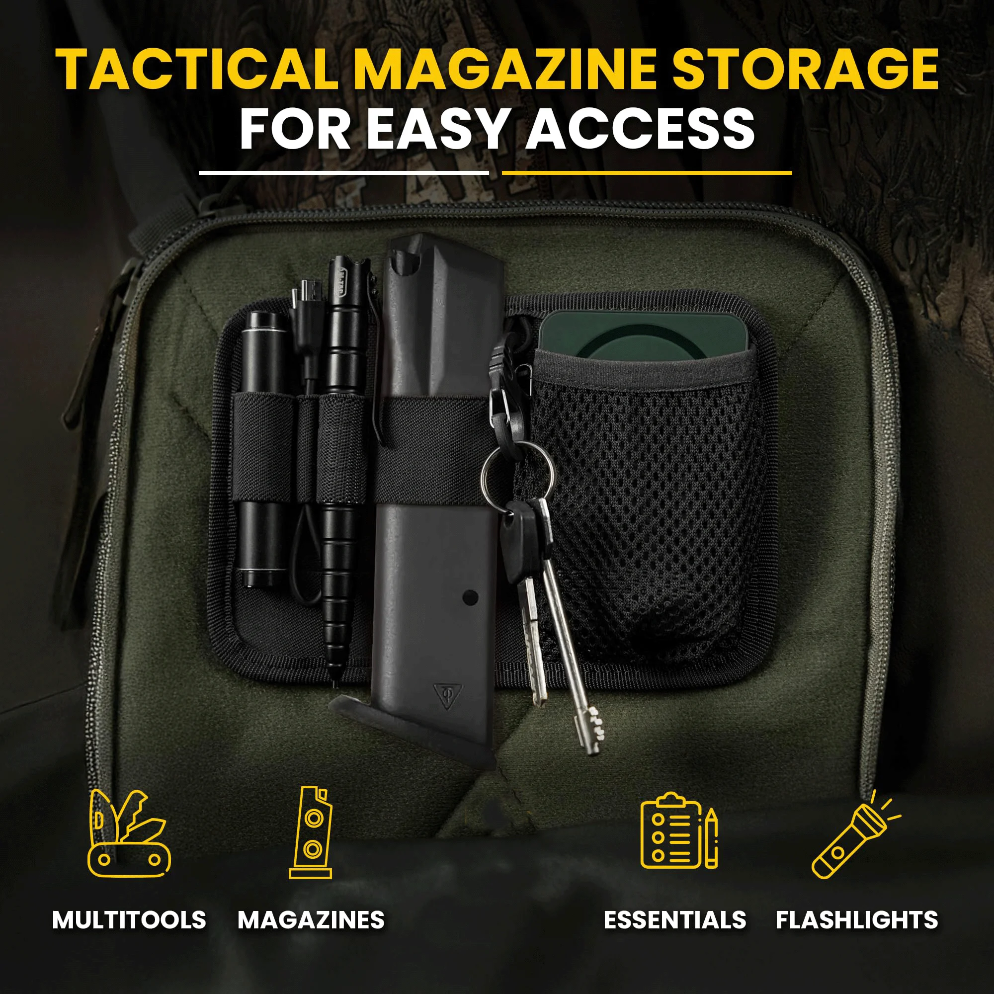 منظم لوحة إدراج حقيبة تكتيكية، منظم لوحة إدارة المرافق مع خطاف وحلقة مع مثبتات خطافية لحزم الظهر