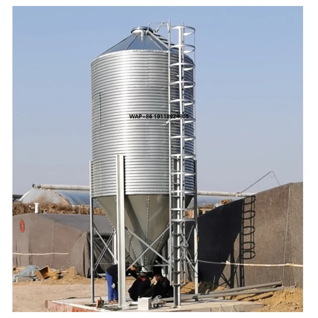 Galvanized Hopper Bottom Silo Grain Storage Feed Tower/silo Pig/poultry/chicken/animal Husbandry Feeding Equipment Silos
