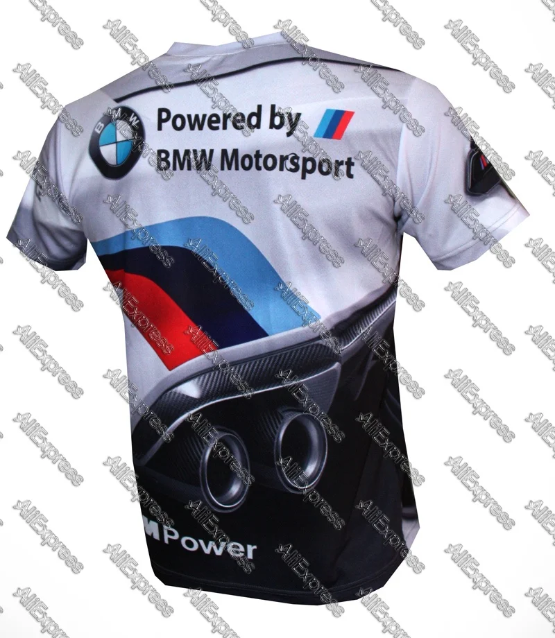 

2025 Summer BMW Men's Motorcycle Racing Trend Quick-drying Short-sleeved T-shirt Comfortable and Breathable Casual Loose Brand
