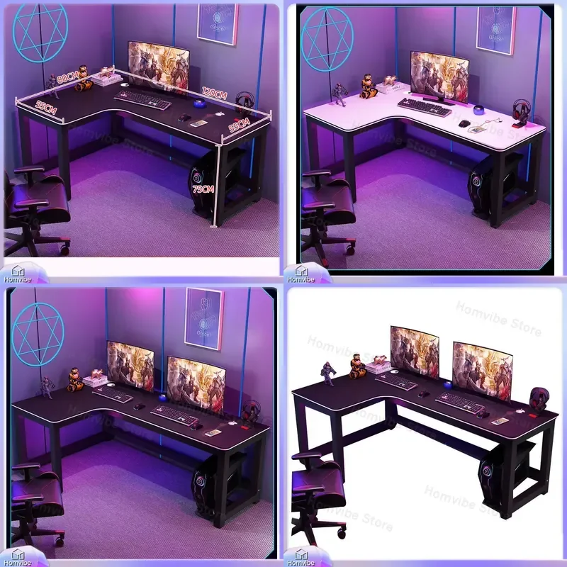 

Ergonomic Computer Desk with Storage Drawers and Cable Management for Home Office Workstation Laptop Desk Modern Adjustable