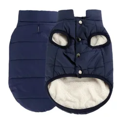 Pet Dogs Clothes For Large Dog Winter Warm Windproof Dog Coat Jacket Fleece Vest for Chihuahua Small Medium Clothing XS-3XL