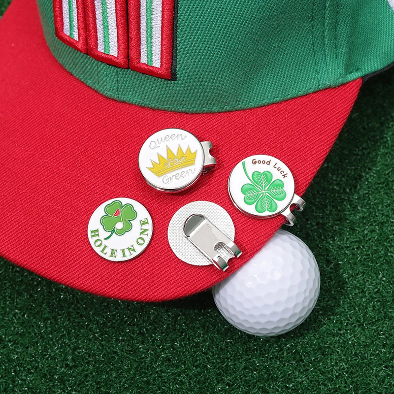 Golf Hat Clip With Magnetic Golf Baskball Cap Clips Mark Golf Removable Metal Golf Marker Badge Fashion Funny Sport Golfer Gifts