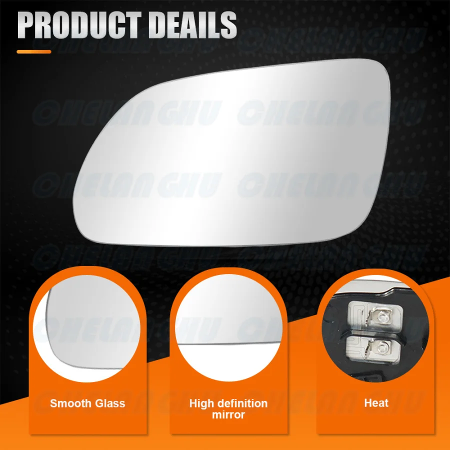 Car Mirror Glass For VW Polo 9N2 2002 2003 2004 2005 6Q0857521 6Q0857522 Heated Wing Side Mirror Glass Car accessories - Image 3