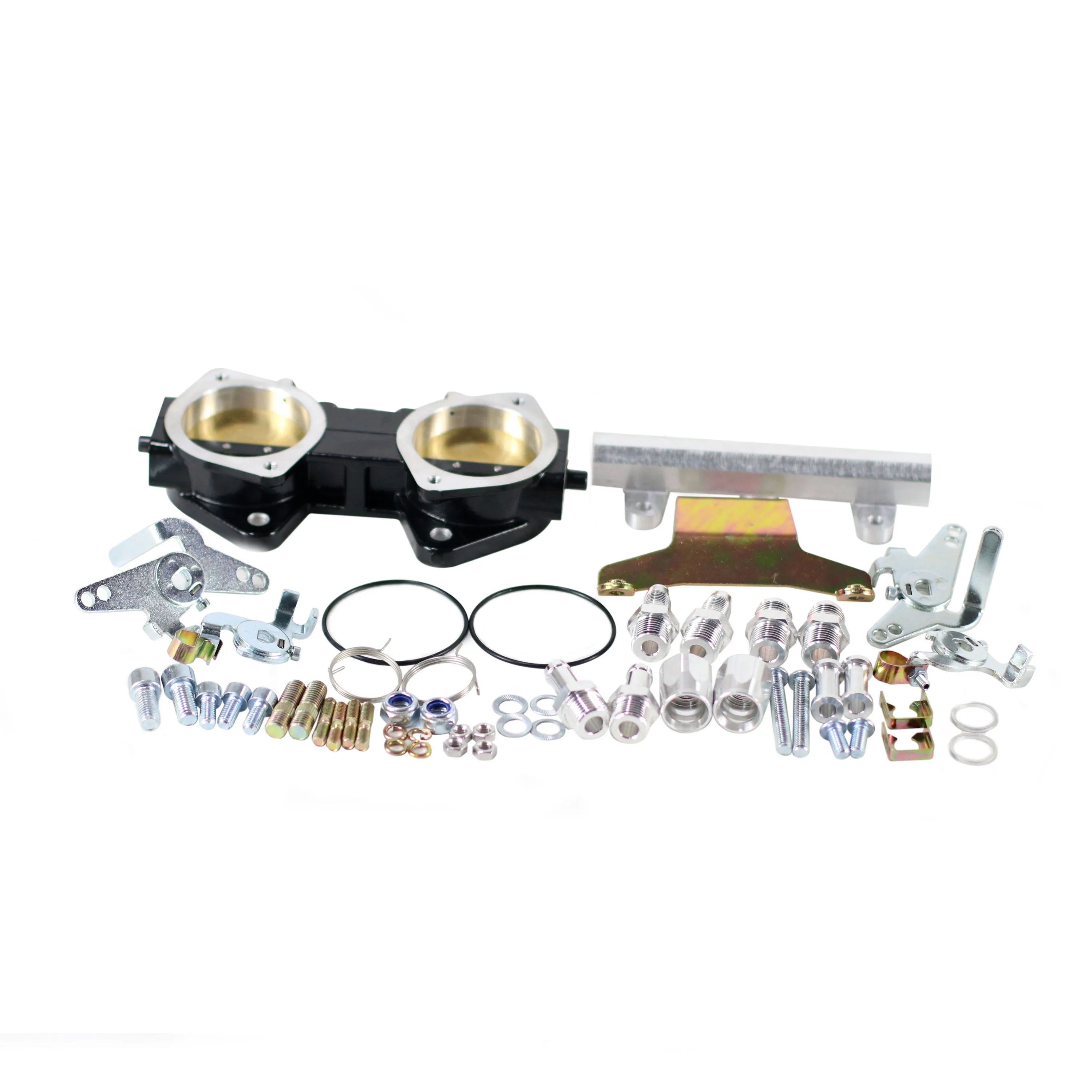 

SherryBerg 50mm Bore 50DCOE Black DUAL Throttle Body Injection FOR Jenvey Weber/Dellorto/Solex DCOE/DHLA 30MM Tall(height) Rail