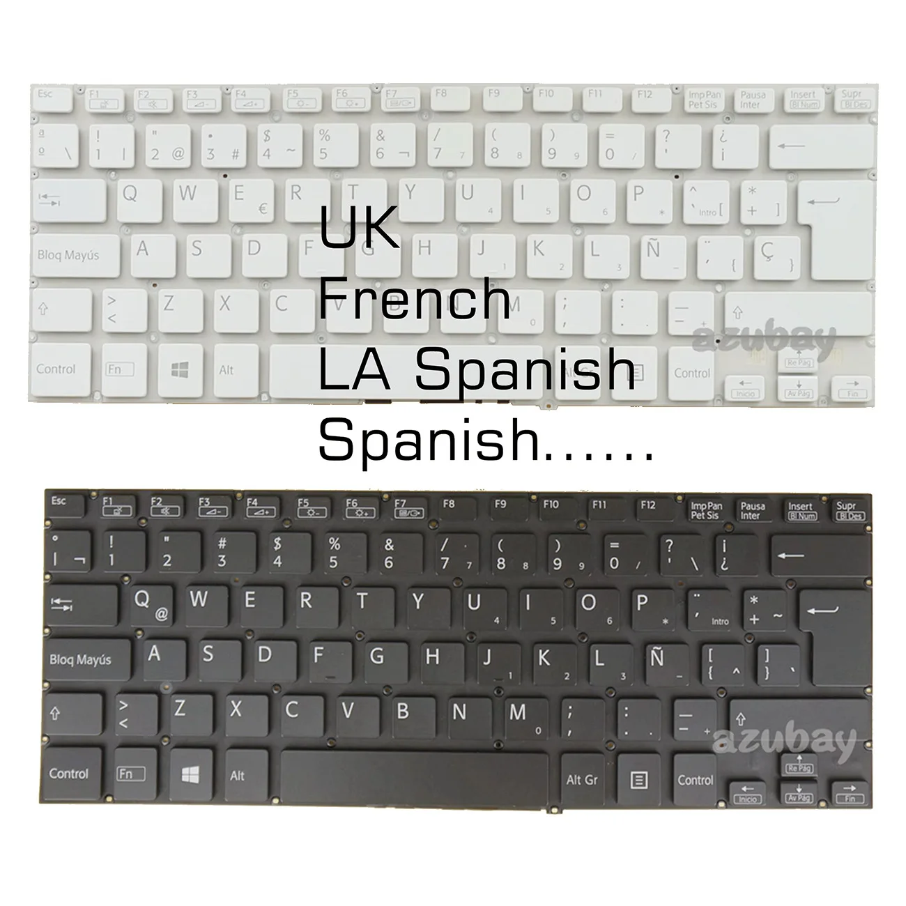 

Испанская французская клавиатура AZERTY UK для Sony VAIO SVF14E SVF14221CLW SVF142C29U SVF14321CLW SVF14325CLB SVF14325CLW SVF142C29U