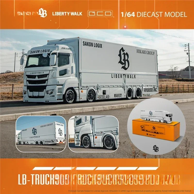 **Coming Soon ** GCD 1:64 LWBK LB-TRUCKS Fuso Super Great Lightning  Model Car