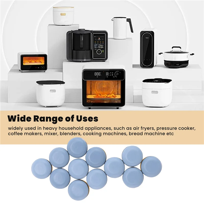 AB43-12 шт. ползунки для кухонной техники для стойки, клейкий выдвижной поднос Caddy, совместимый с большинством кофеварок, фритюрницами