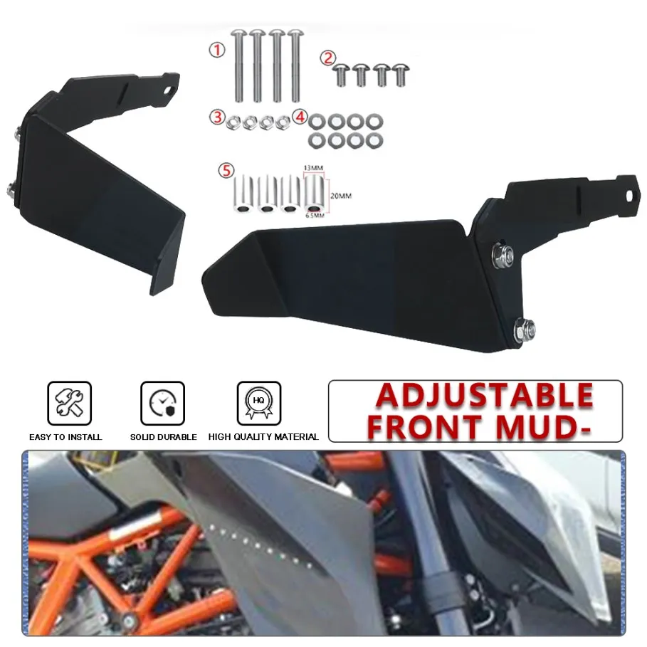 Motorcycle Parts Front Mudguard Downforce Spoilers WIing For 1290 Superduke 1290 Super Duke R RR EVO 2018- 2023 2022 2021 2020