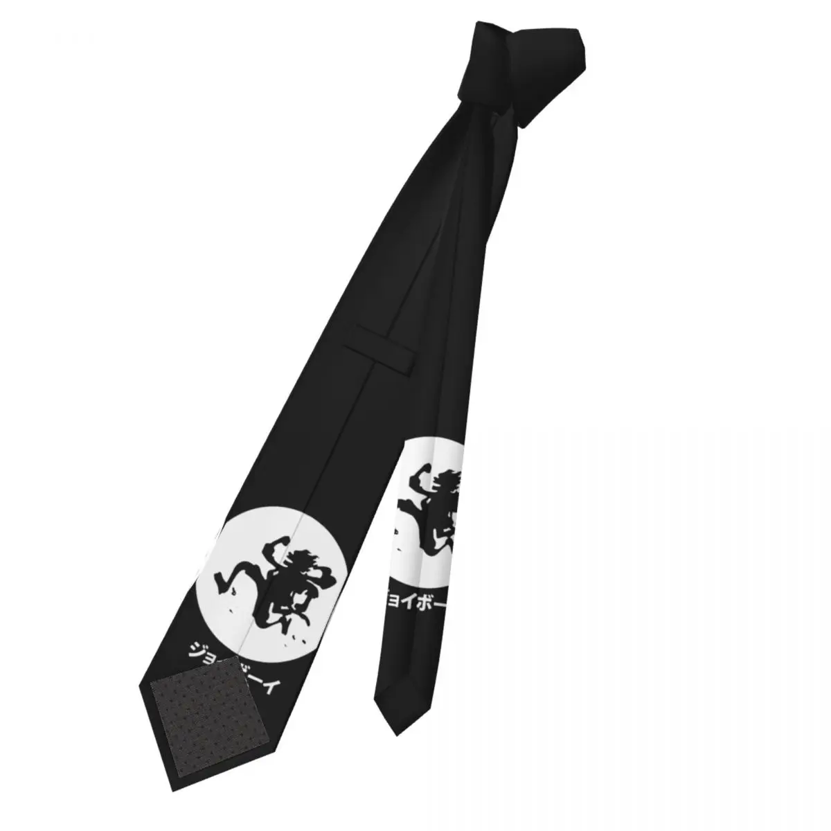 Luffy Gear 5 Moon One Piece Necktie Men Casual Polyester 8 cm Wide Neck Ties for Men Daily Wear Gravatas Office