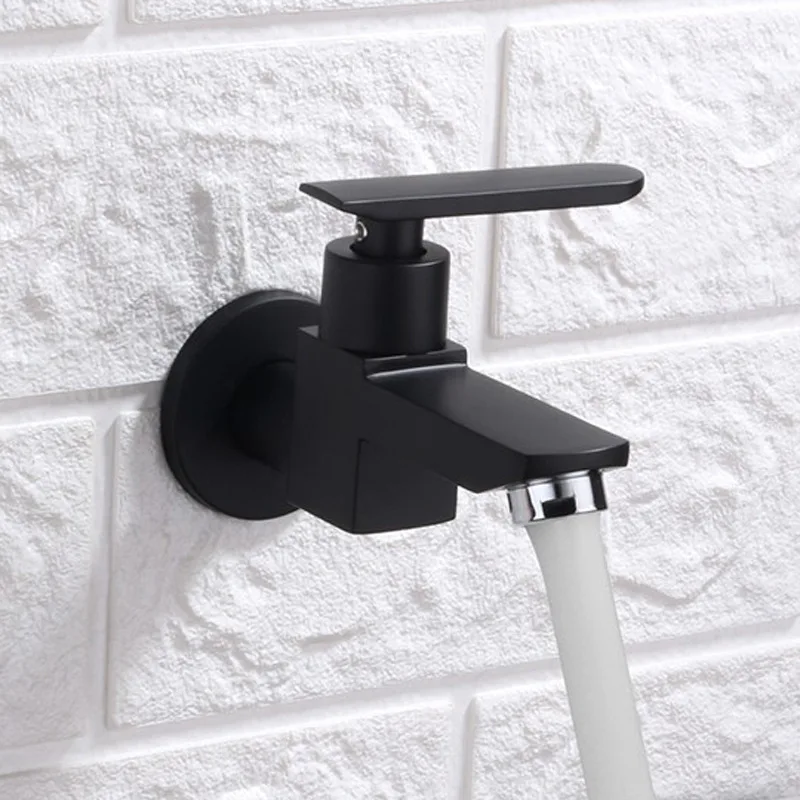 

1pcs Quick Open Mop Pool Faucet Single Hole Bathroom Bathroom Balcony Household Single Cold Water Faucet Wall-Mounted All Copper