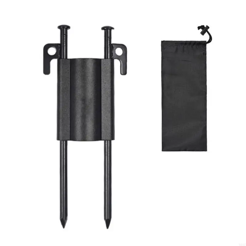 

Y08C Tent Holder Tube Outdoor Reinforced Wind Proof Shade Tarp Poles Holder for Camp