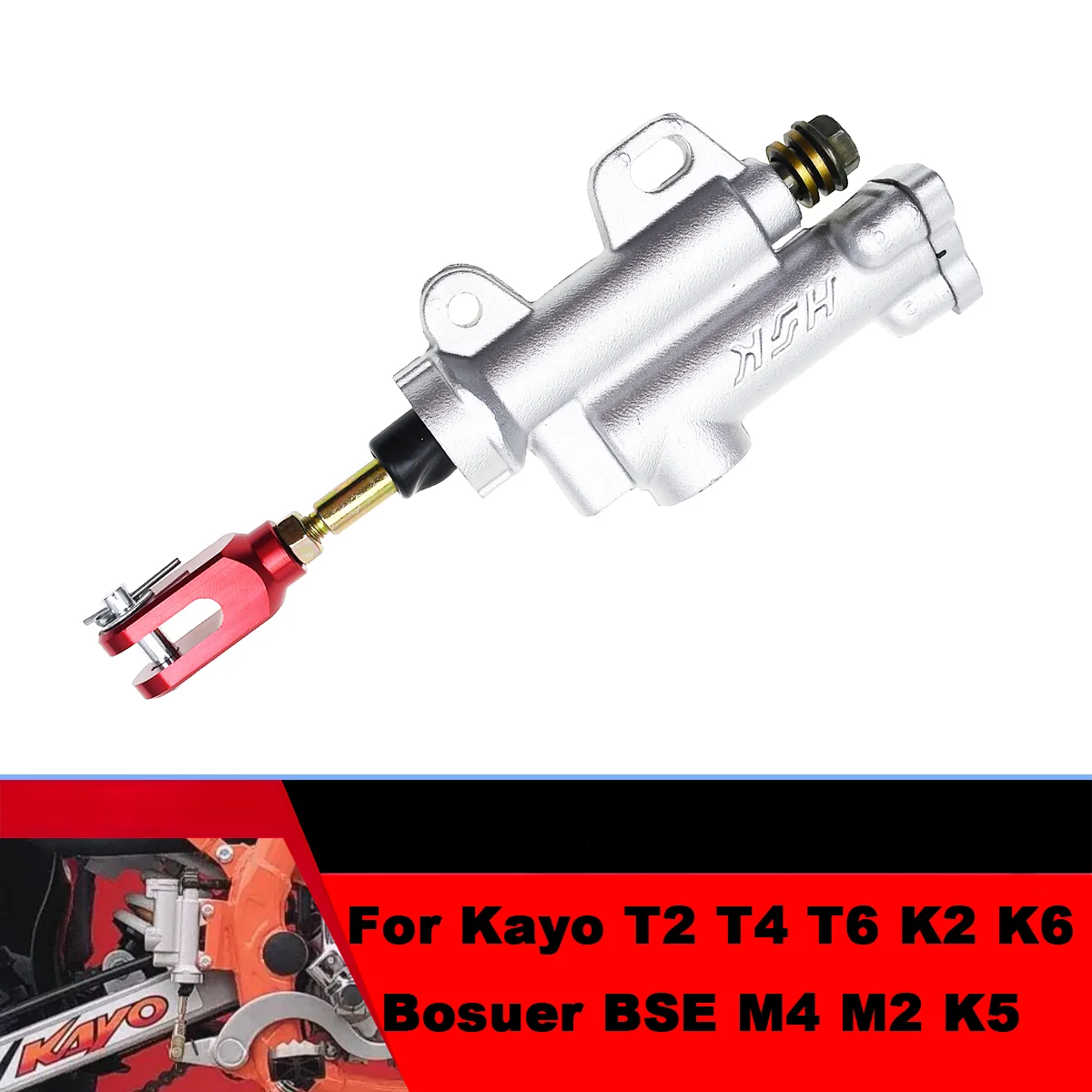 

Насос главного гидравлического тормозного цилиндра заднего мотоцикла для Kayo K2 K T2 T4 T6 Bosuer BSE M4 M2 K5 Nc250 250cc ATV Dirt Bike