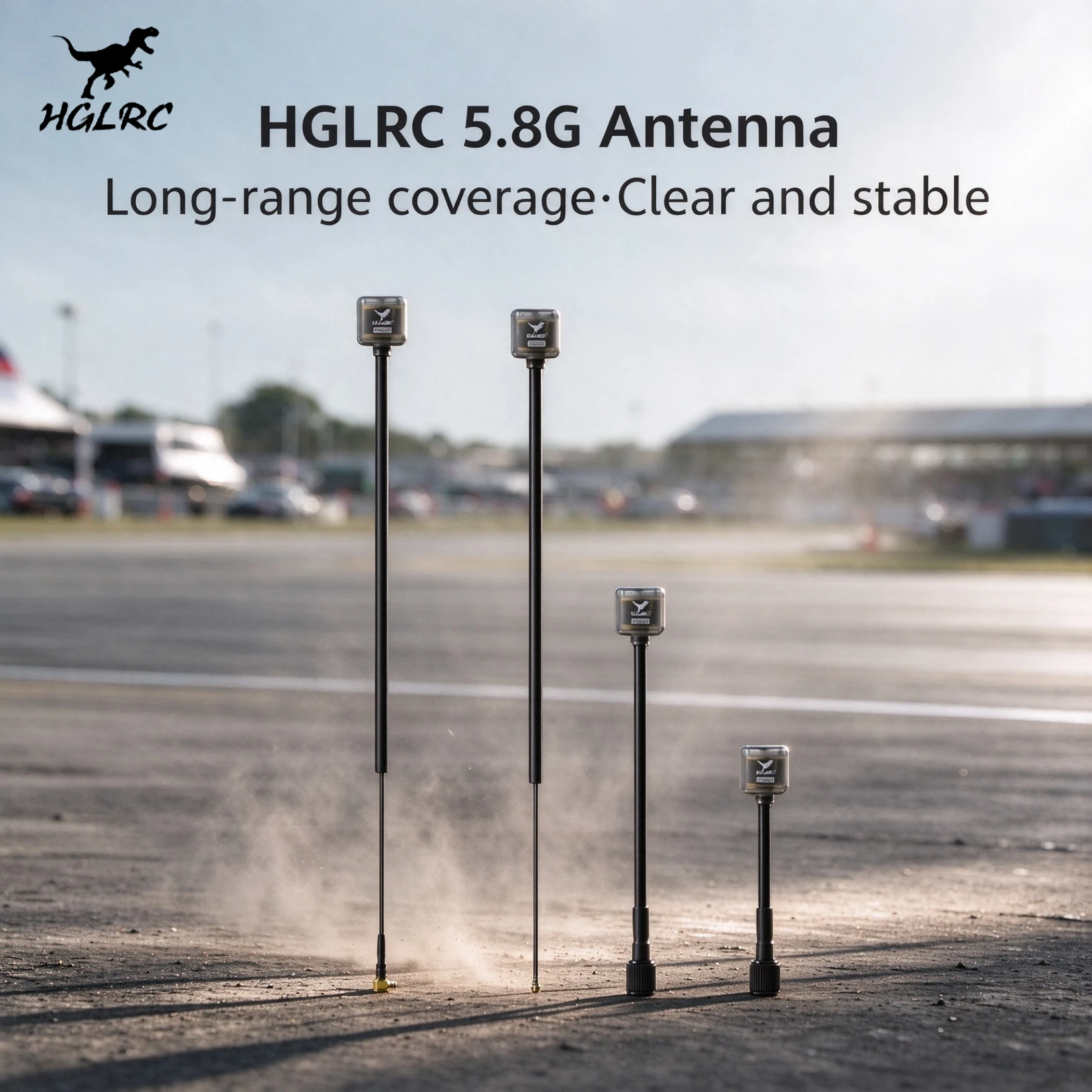 HGLRC Hammer 5.8G Omnidirectional FPV Antenna SMA UFL MMCX RHCP LHCP 2.5-3.8dBi for Long Range RC Drone