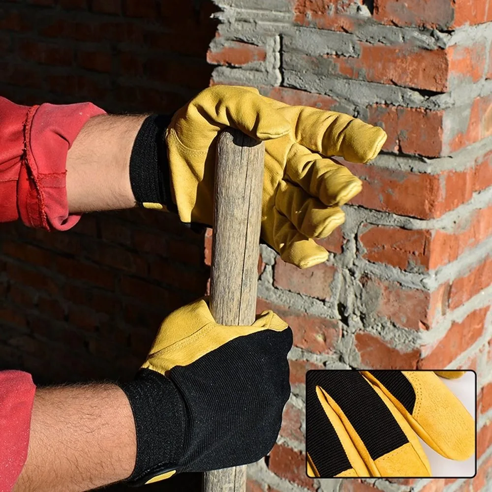 Thickened Labor Insurance Gloves Wear-Resistant Comfortable Leather Work Gloves Flex Grip Industrial Gloves Garden Work