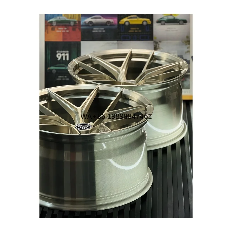 

Custom Deep Concave Brushed 1-Piece 18 19 20 21 22 Inch 5x114.3 5x108 5x120 Forged Wheels for BMW Audi Infiniti Mercedes