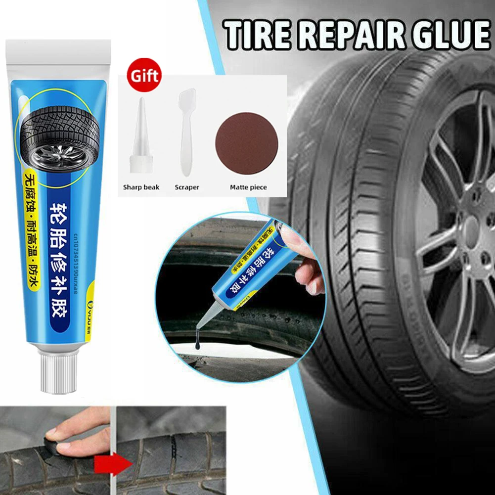 50-250 ML Tire Repair Black Glue Instant Liquid Strong Rubber Glues Non-corrosive Adhesive Glue Car Instant Strong Tools