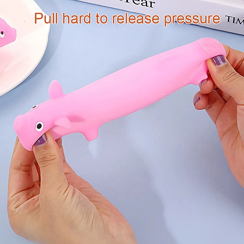 

Stress Relief Pink Pig Figurines Miniature Pet Antistress Toys Animals Anxiety