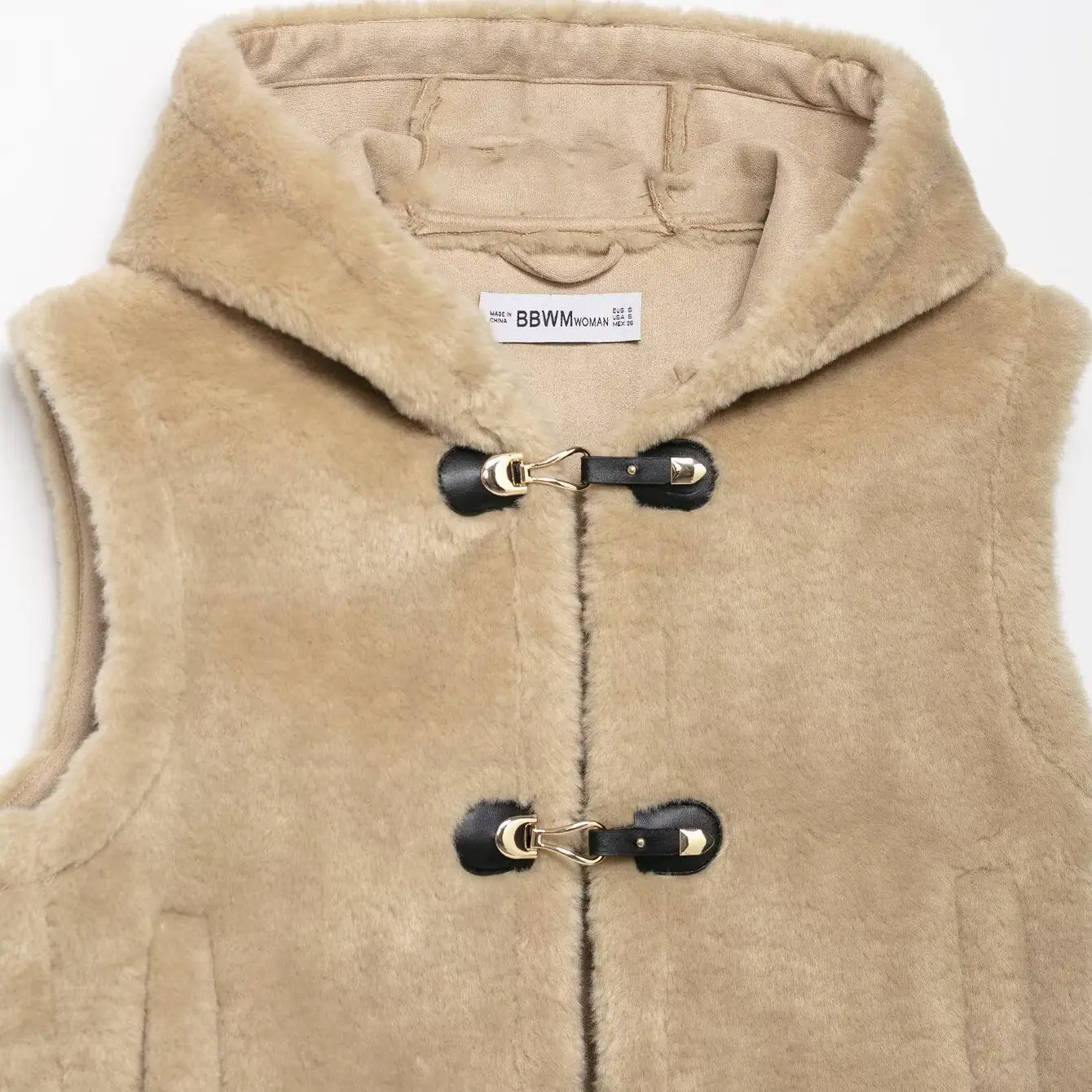 เสื้อกั๊กผู้หญิง JNLEAOG ตกแต่งด้วยเชือกผูกแบบแฟชั่น รุ่นใหม่สำหรับฤดูใบไม้ร่วง ทรงหลวม ผ้าโพลีเอสเตอร์ สวมใส่เป็นเสื้อนอกได้