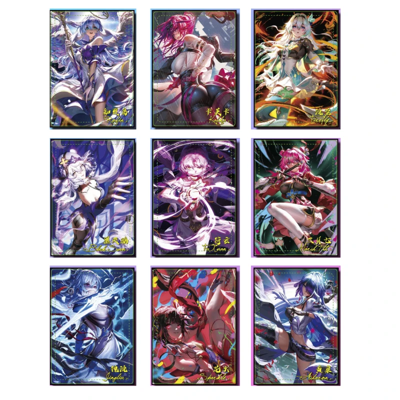 Honkai Star Rail Anime Game Series DIY Character Flash Card Firefly Acheron Jingliu Sparkle Toy Card Birthday Gift