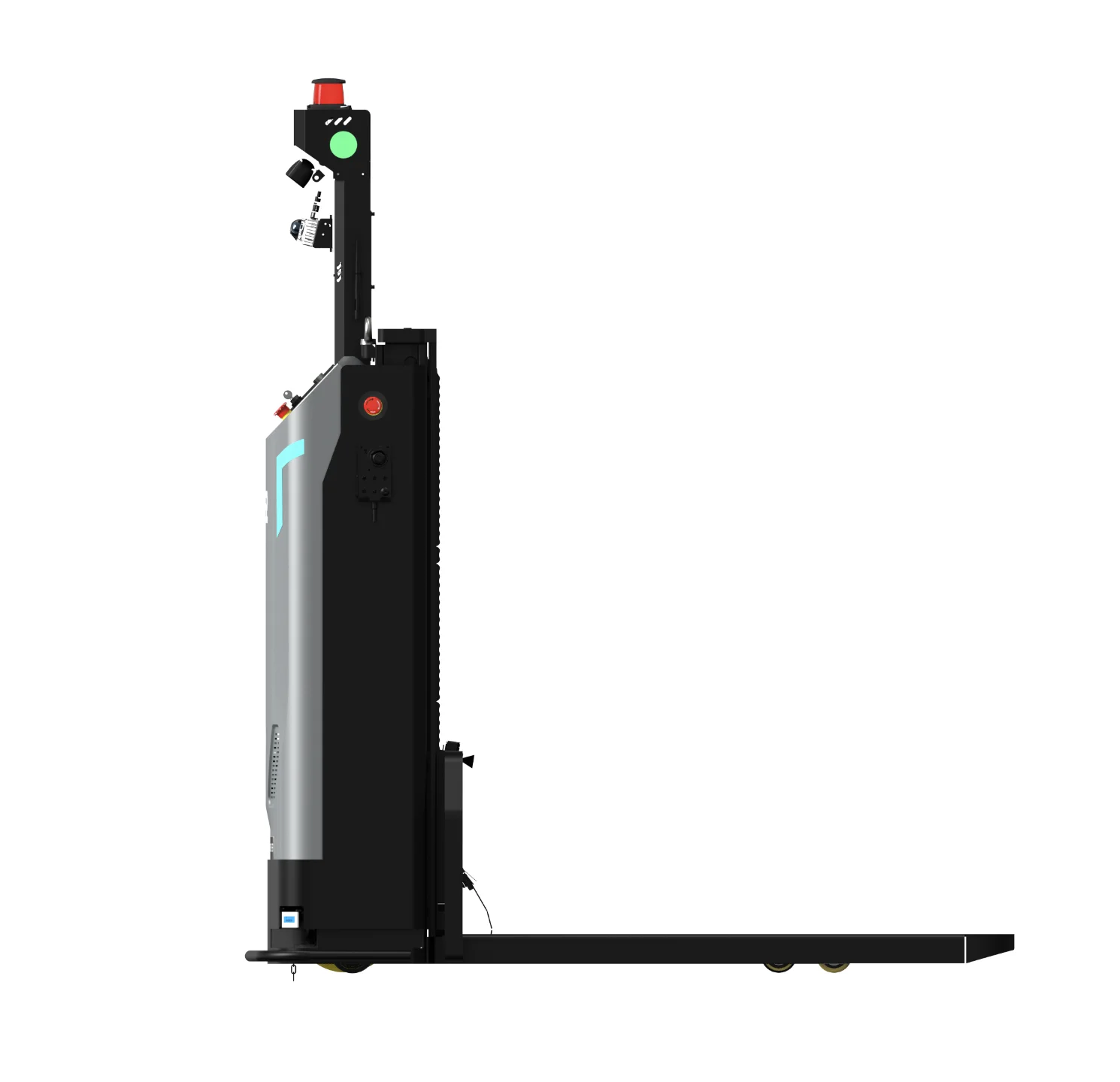 Automated Guided Vehicle Unmanned Forklift AGV for Transport Material Handling Equipment AGV Carrier Robot with Laser Navigation