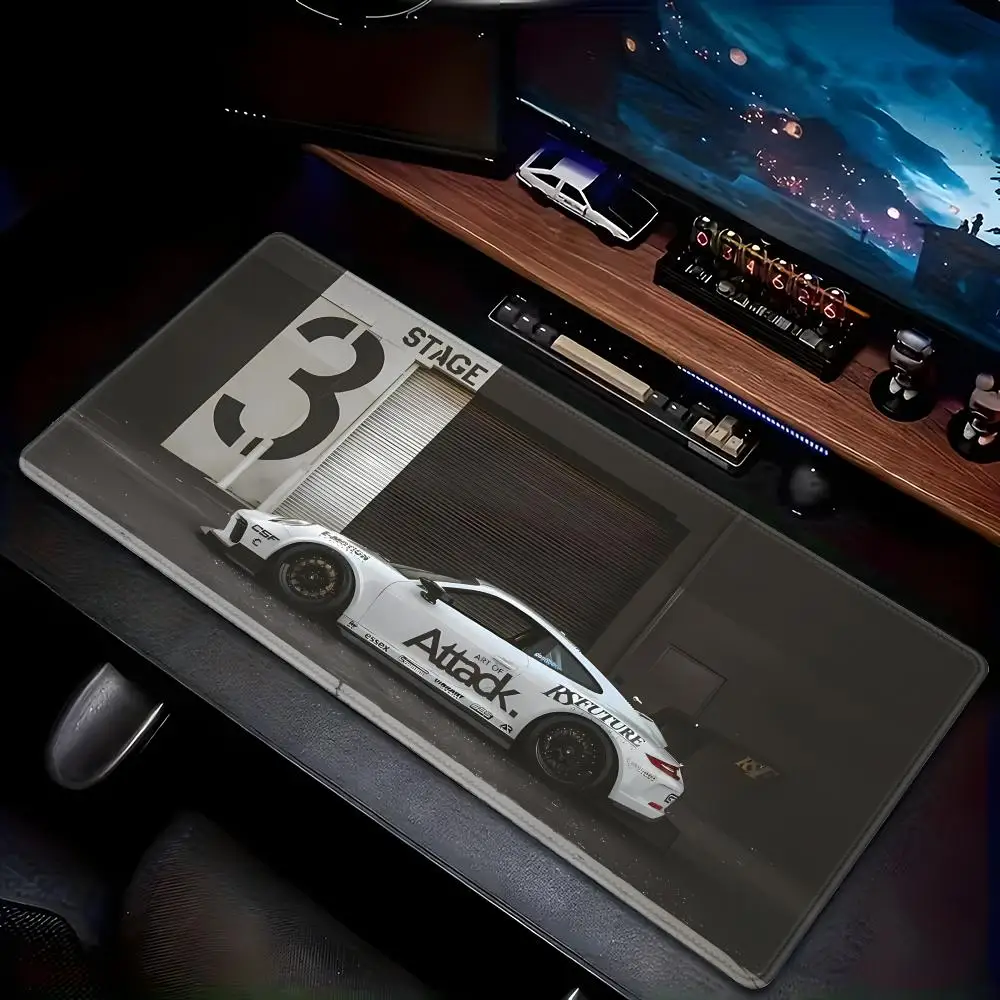 

Supercar Themed Mouse Pad - XXL HD Sports Car Print, Non-Slip Rubber Base, Stitched Edges, Smooth Surface Gaming Office Desk Mat