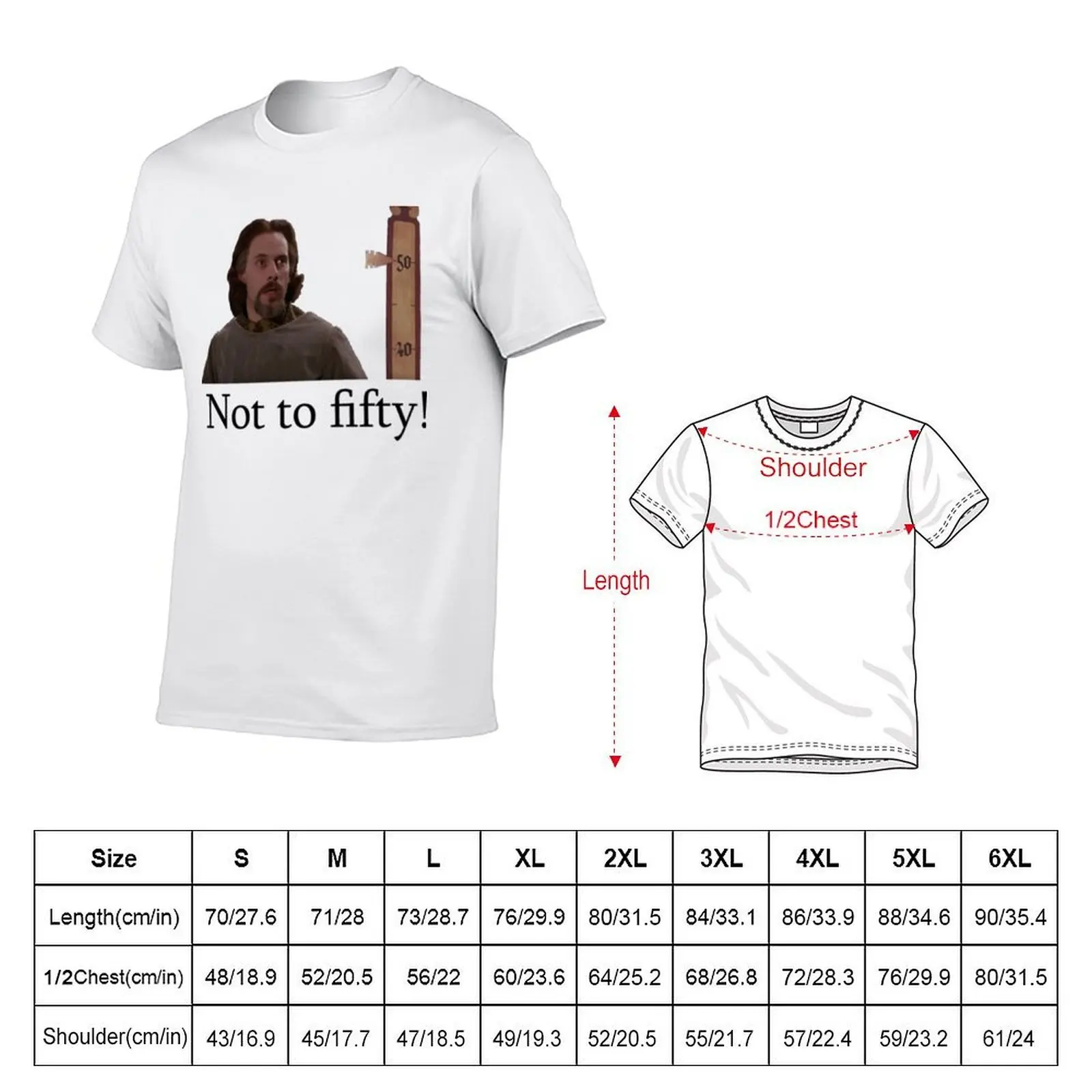 Not to 50! 50th birthday princess bride apparel T-Shirt t shirt man casual man t shirt designer T-Shirt