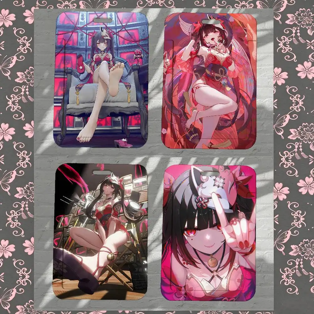 

Sparkle Honkai Star Rail Game ID Card Sleeve Durable Work Card Holder With Neck Strap Business ID Cover For Employees