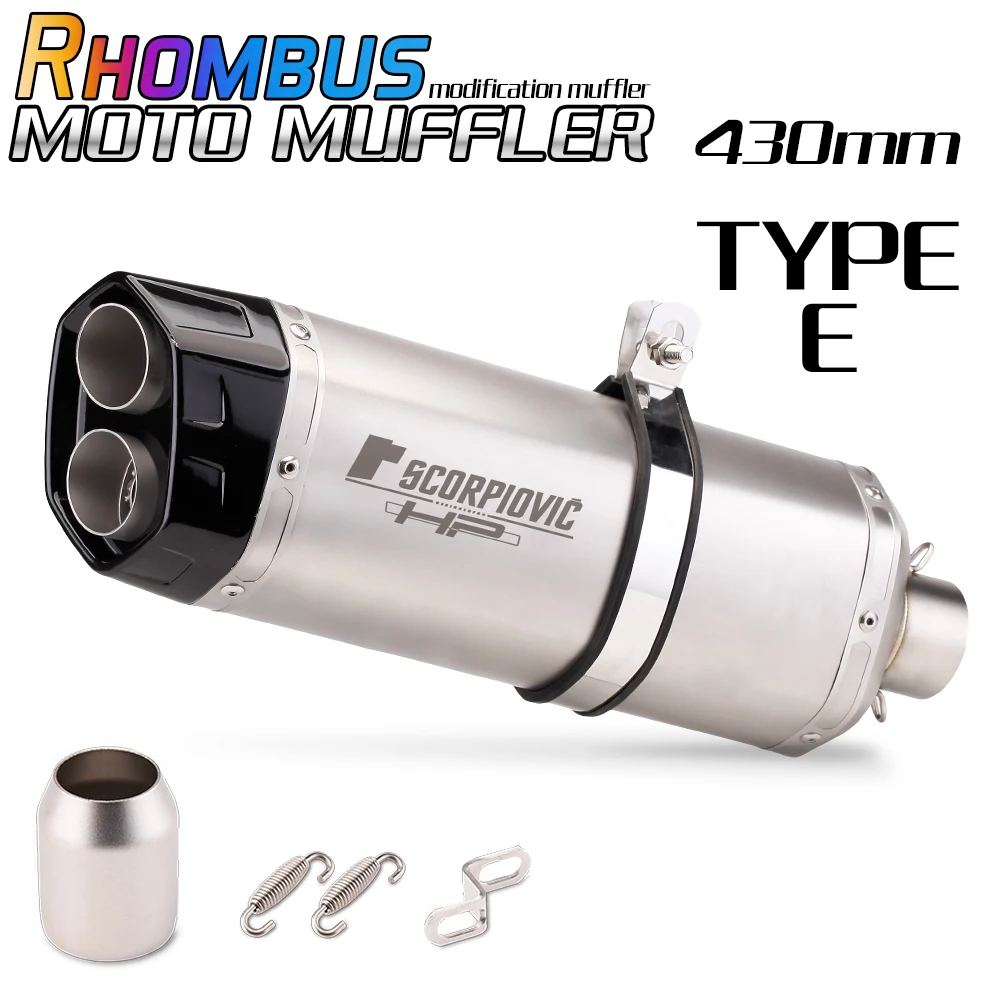 

Motorcycle Exhaust Muffler Escape Moto Modified With DB Killer For GSX8S CB400F MT03 DUKE1290 NSS750 XSR155 NMAX155 S8 51MM