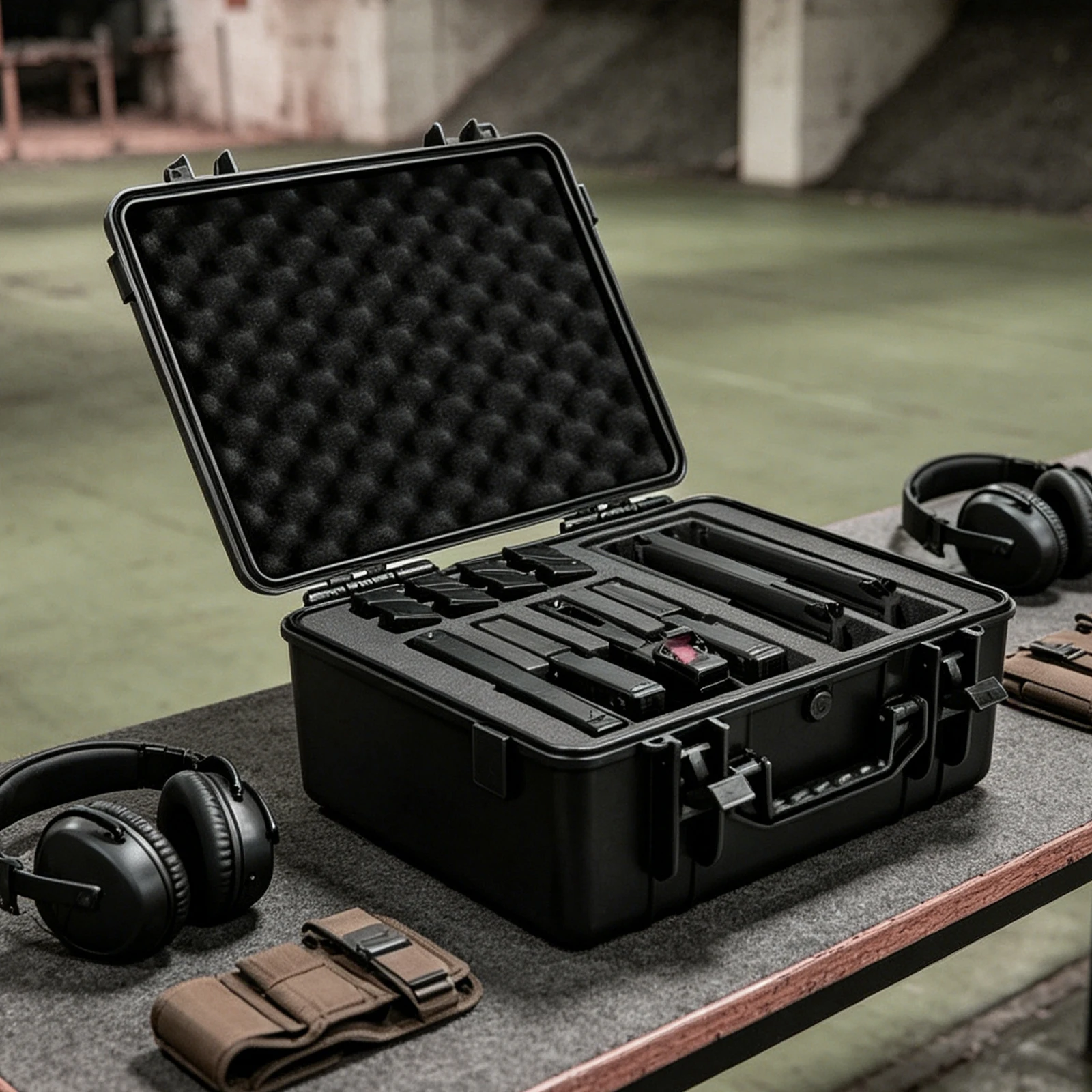 6 Pistol Case Hard Gun Case for Magazine/Pistol Suitcase Hunting Universal Handgun Transport Case for Shooting Range Carry Box view 6