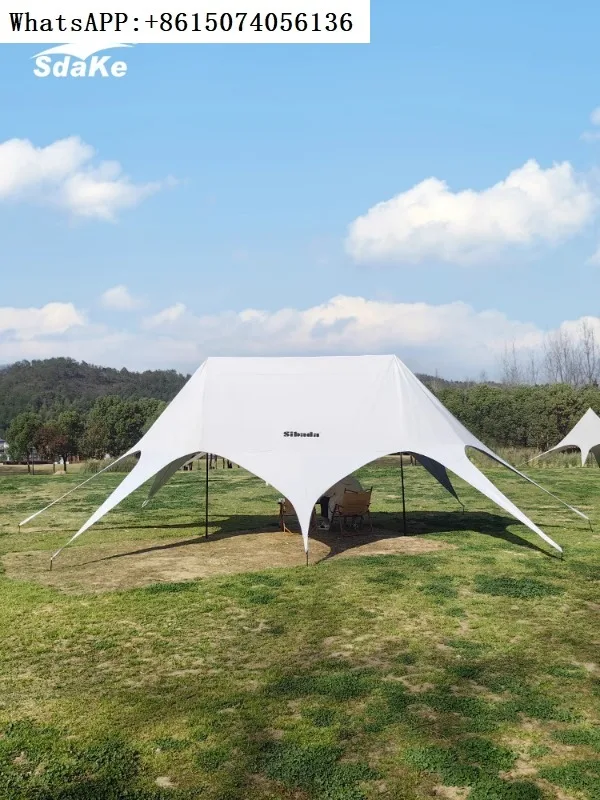 Tianmu Tent, Hexagonal Star Shack, External Internet Celebrity Camping Base, Luxury Camping, Single Peak, Double Peaks