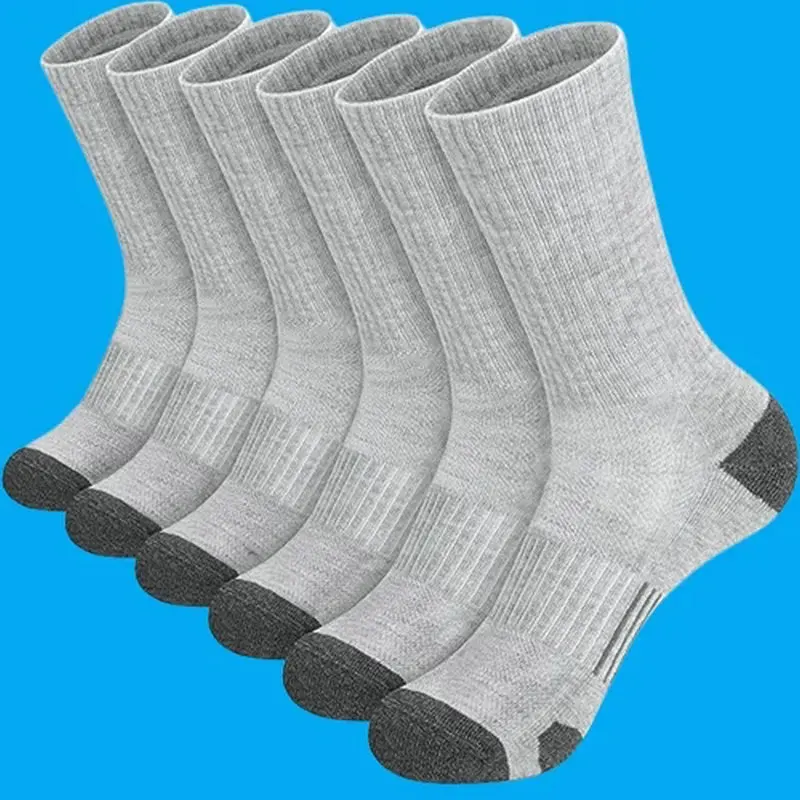 Meias esportivas de meio tubo respiráveis masculinas, desodorante de basquete, meias de primavera e verão, venda quente, novo, 6 pares, 12 pares, 2024