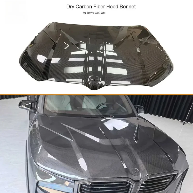LD Style Dry Carbon Fiber Bodykit Front Engine Hood Cover Lid Bonnet for BMW G09 XM 2022-UP