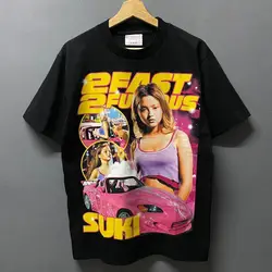 Suki 2 Fast 2 Furious Bootleg Tee szybki i wściekły unisex t shirt W00107