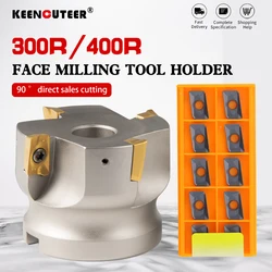 BAP 300R 50-22-5T BAP 400R 40-22-3T BAP 400R 100-32-6T Flute Face End Mill Flat Cutter +10pcs APMT1604PDER Carbide Inserts