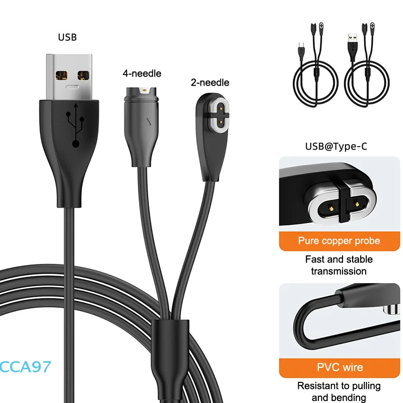 Garmin Fenix X6/Forerunner/Instinct 2 and Shokz OpenRun Pro Charging Cord - Image 3