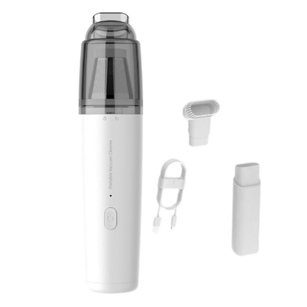 Fits for Portable Mini Handheld Wireless Vacuum Cleaner USB Rechargeable with Washable HEPA Filter for Car Home Pet
