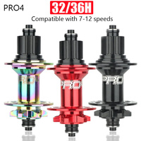 Hassns pro4 Micro Spline K7 cube mtb noisy cubes mtb bicycle hub 32/36 hole rear hub Freehub for SHIMANO MS Bicycle accessories