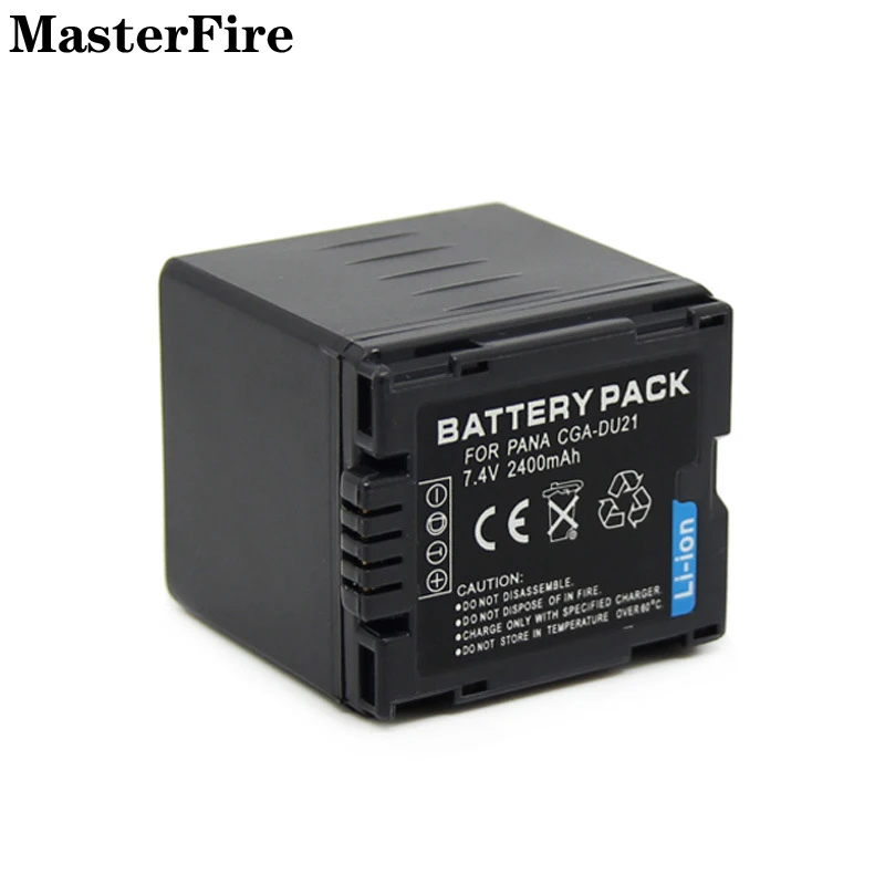 10x 7.4V 2400mah Rechargeable Battery Pack CGA-DU21 VW-VBD210 for Panasonic CGA-DU14 DU21 DU07 DU06 NV-GS500 GS28 GS27 Batteries