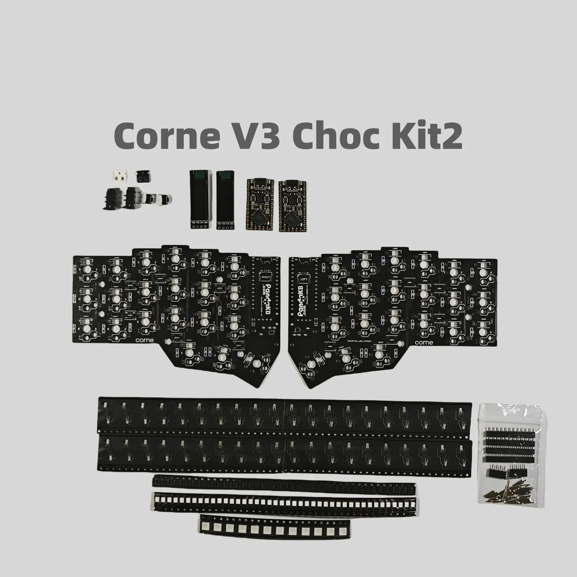 カスタムロープロファイルキーボードキット,corne v3 choc,kailh choc,v1/v2分割キーボード,crkbdメカニカルキーボードアクセサリー