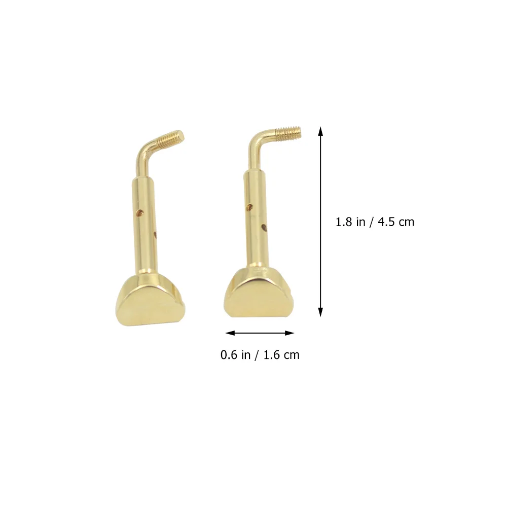 

2Pcs Brass Clamp Violin Accessory Durable Hardware Useful Chin Rest Screws Violin Parts Accessories Musical Instrument Parts