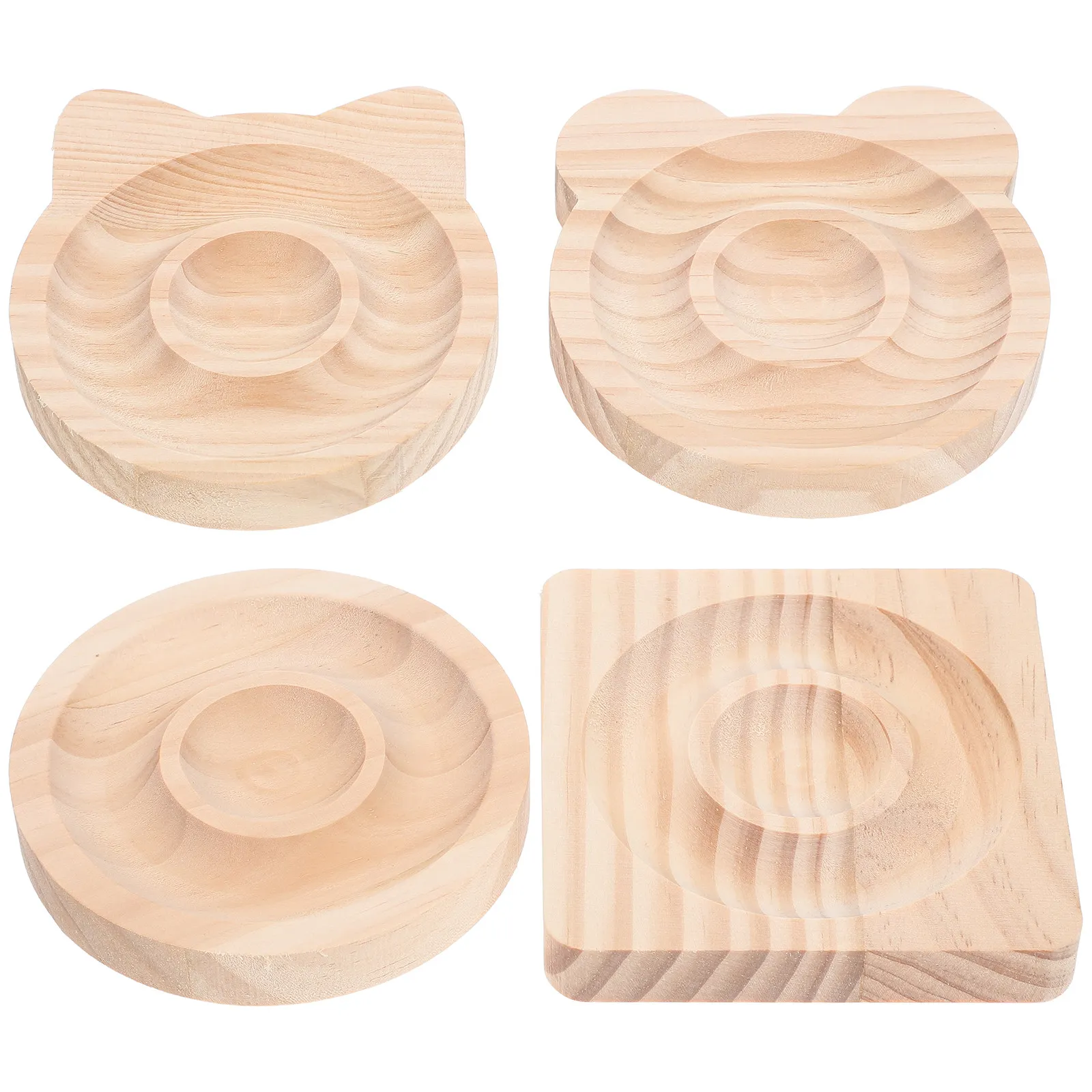 

4Pcs Wooden Bracelet Display Tray Solid Wood Jewelry Organizer Bead Board for Bracelet Making Jewelry Showcase Organizer