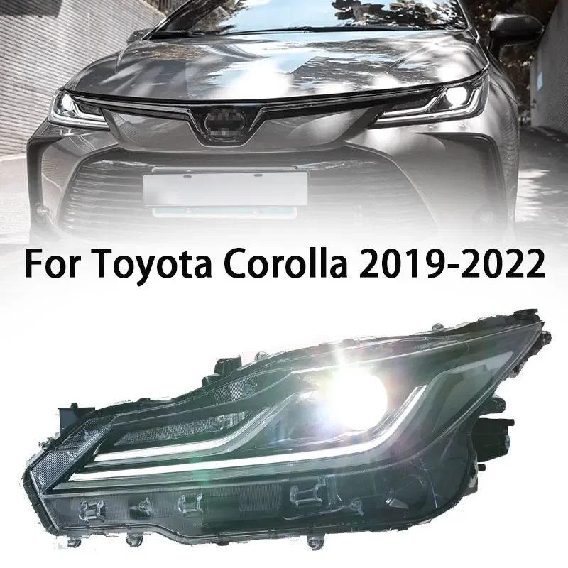 

Автомобильные фары для Toyota Corolla, светодиодные фары 2019-2022, фары Corolla DRL, указатель поворота, дальний свет, линза проектора «ангельский глаз»