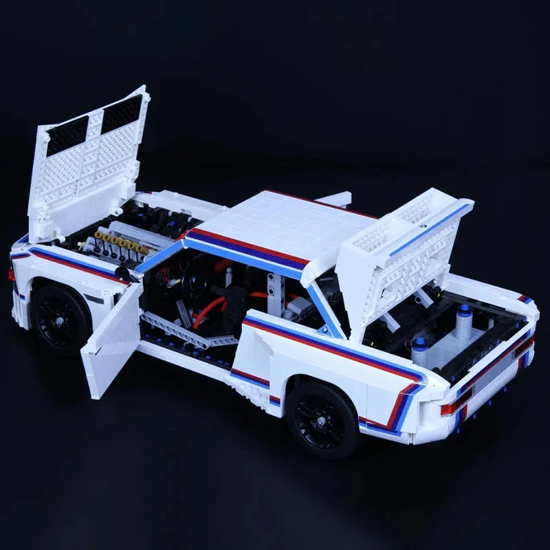 NOVO MOC Técnico- 189726   3.0 CSL IMSA 1975 Escala 1:8 M3 E30 Bloco de construção Conjunto de carro esportivo Brinquedo DIY Meninos Presentes de aniversário