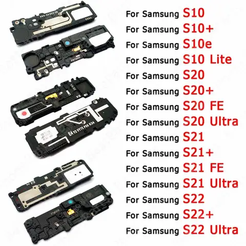 삼성 갤럭시 S20 플러스 FE S21 S22 울트라 S10 라이트 S10e 라우드 스피커 사운드 모듈 보드 부저 벨소리