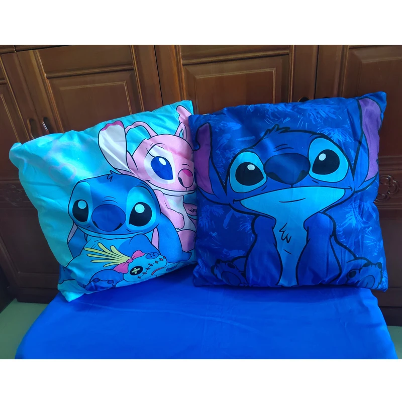 

Фигурка аниме Disney Stitch, фундамент almohada z estampado de doble cara, almohada de punto Kawaii, украшение интерьера h