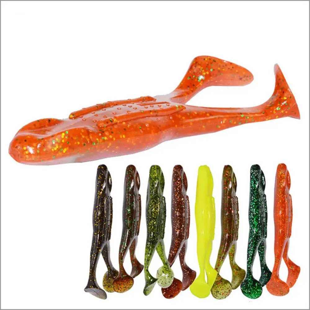 

2PCS Silicone Soft Frog Fishing Lures 3D Eyes Jigging Lure Mini Soft Lure 10.5cm/14g Fishing Gear Product Fishing